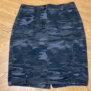 Ann Taylor Loft Camo mini-skirt.